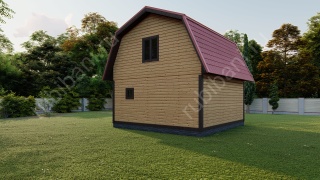 Баня из бруса 6×6 (Б-127), 63 м²
