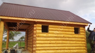 Баня 6×4 с террасой, 36 м²