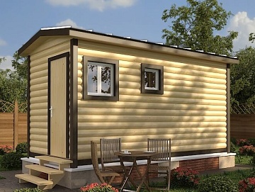 Мобильная баня 2.3×5, 11.5 м²