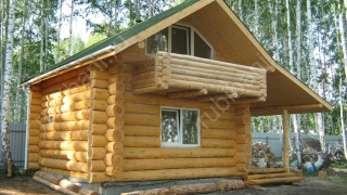 Дом 4×5 м в чашу, 20 м²