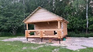 Баня 5×5 с террасой, 35 м²