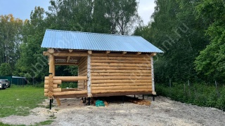 Баня 5×5 с террасой, 35 м²