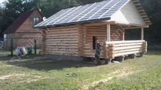 Баня 6×3 с террасой, 30 м²