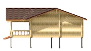 Баня из бревна 10×10 (ББ-51), 100 м²