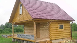 Дом-баня 6×4 с террасой, 24 м²