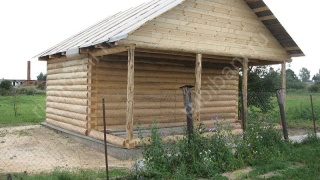 Баня 5×4 с террасой, 20 м²