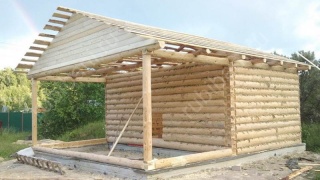 Дом 6×5 м в лапу, 30 м²