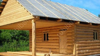 Баня 4×3 с террасой, 20 м²