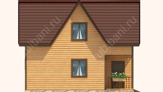 Баня из бруса 6×8 (Б-66), 48 м²
