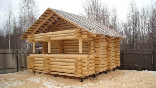 Дом 6×6 м в чашу, 36 м²