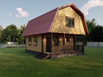 Баня из бруса 6×6 (Б-106), 84 м²
