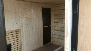 Баня 4×3 с террасой, 20 м²