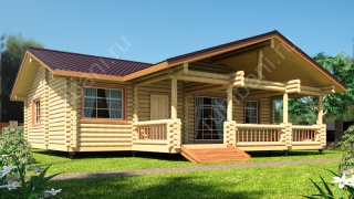Баня из бревна 10×10 (ББ-51), 100 м²