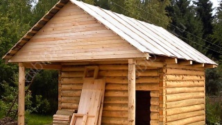 Баня 5×4 с террасой, 30 м²