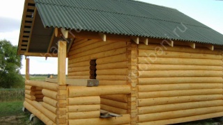 Баня 6×5 с террасой, 42 м²