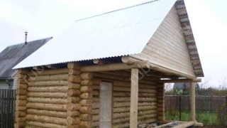 Баня 4×4 с террасой, 16 м²