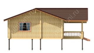 Баня из бревна 10×10 (ББ-51), 100 м²